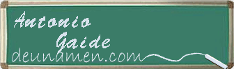 Antonio Gaide Visitenkarte